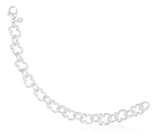 Pulsera Tous New Carrusel De Plata Color Plateado