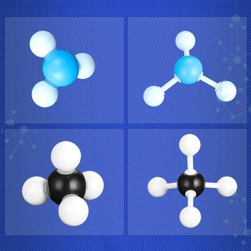 Conjunto Molecular Del Modelo De Estructura De Moléculas De