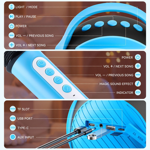 Karaoke Machine Vigorfun All Rounder W/ Bluetooth Speaker