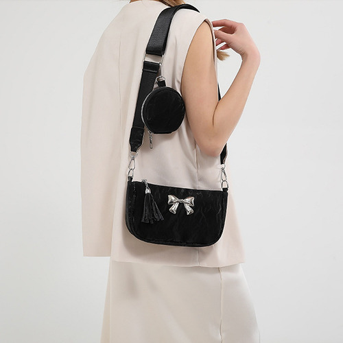 Bolsos Para Mujer Crossbody Bandolera Dama Corbata De Moño