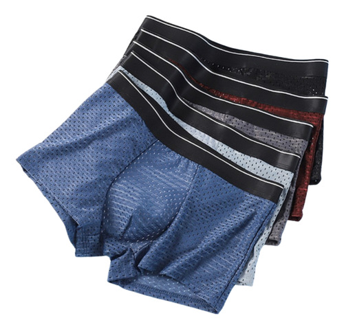 Pack De 5 Ropa Interior De Malla Transpirable Para Hombre,