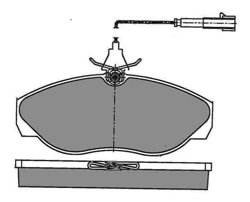 Pastilla De Freno Fiat Ducato 2.5 Turbo Maxi 95/97 Delantera