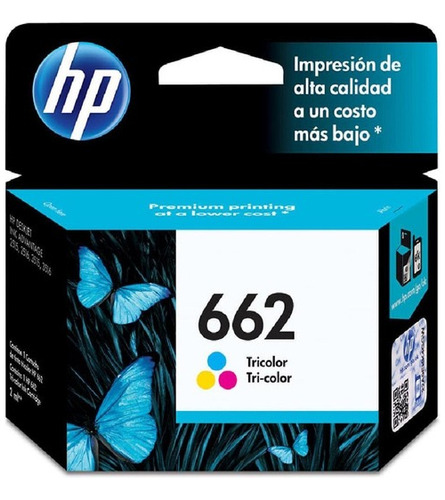 Cartucho Hp 662 Tricolor Original