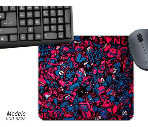 Mouse Pad Antideslizante 21x19.5 Oficina Gamers Diseño 625