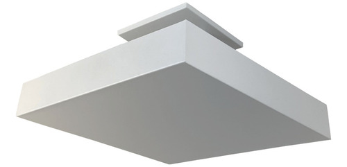 Luminária Plafon Pendente Luz Indireta P/ 4 Lâmp 35x35 Br Cor Branco 110v/220v (bivolt)