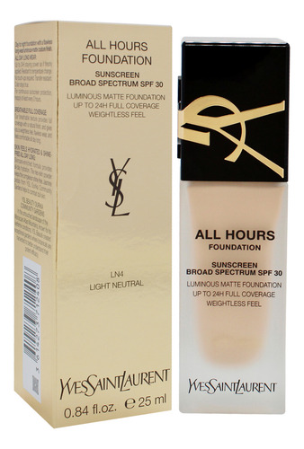 Fundación Yves Saint Laurent All Hours Spf 30 Ln4 Light Neu