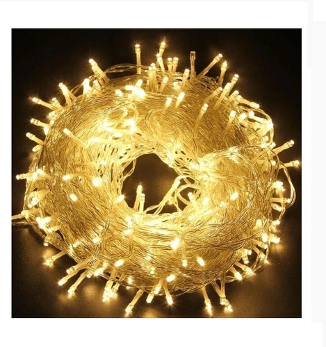 Imagen 2 de 6 de Luces Lineal Ambar /blanco De 300 Led Para Decoraciones