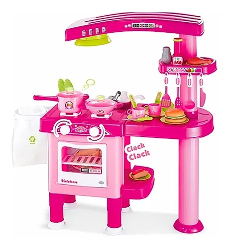 Cocina De Juguete Grande Con 70 Accesorios Funster