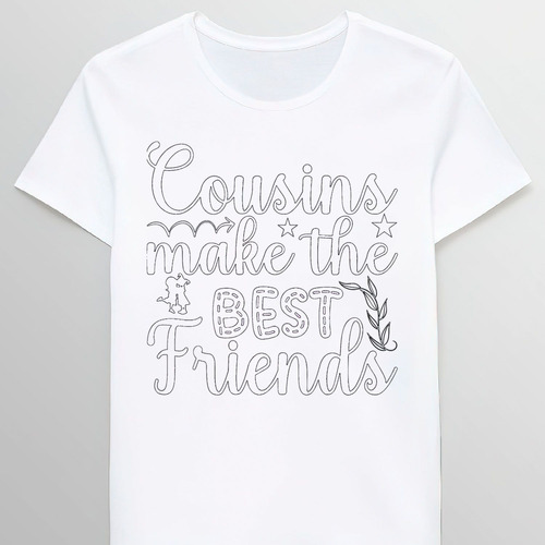 Remera Cousins Make The Best Friends Cool Friendshi 83483283