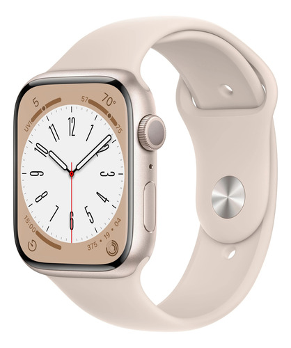 Apple Watch Series 8 Gps - 41mm Impecable - Starlight Suela Deportivo Blanco Estelar/patrón (Usado)