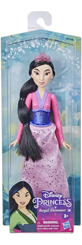 Disney Princess Royal Shimmer Mulan Muñeca Falda Accesorios
