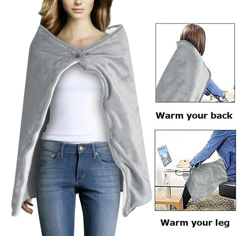 Mantón De Manta Con Calefacción Eléctrica Usb, Mantas De