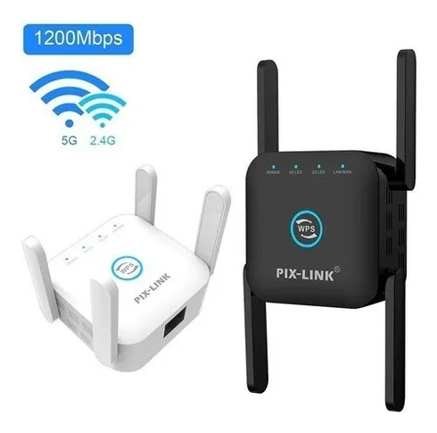 Repetidor 5g Doble Banda Ac1200 Pixlink