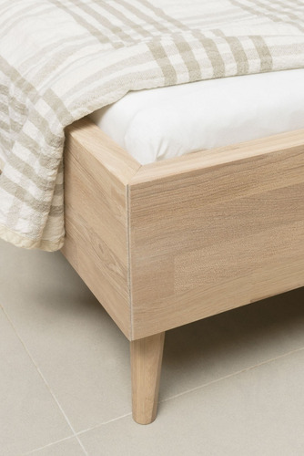 Imagen 4 de 5 de Cama Doble De Madera Maciza 100% Flormorado Ref: Maciza40