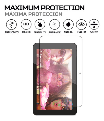 Protector Pantalla Antishock Para Wolder Mitab Coimbra 10.1