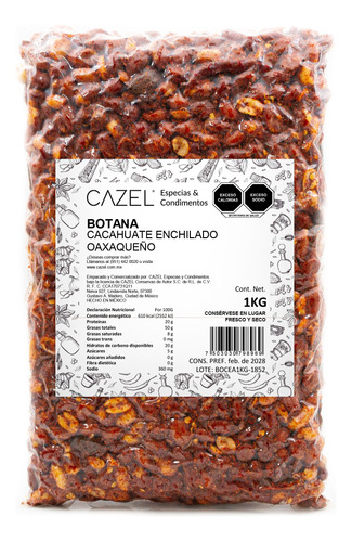 Cacahuate Enchilado Con Ajo Y Chile De Árbol Oaxaca 1kg