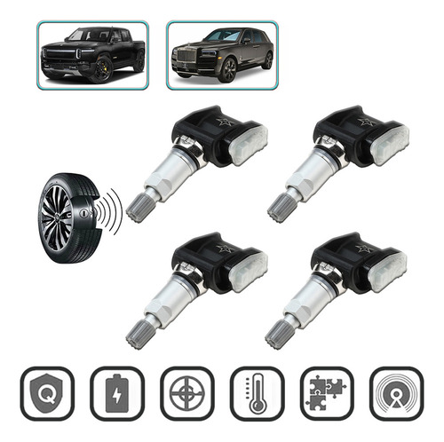 ( Sensor De Pressão Tpms Para Rivian R1t Rolls-royce