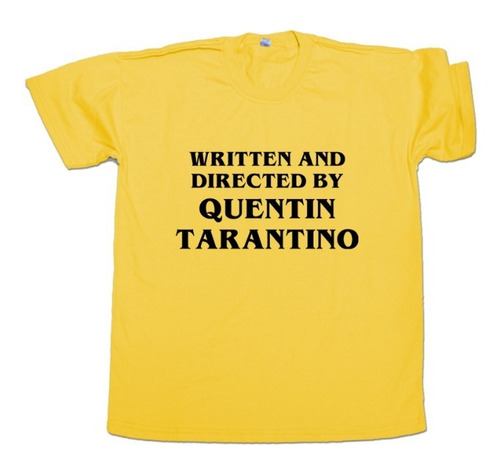 Remera Written And Directed By Quentin Tarantino Cine