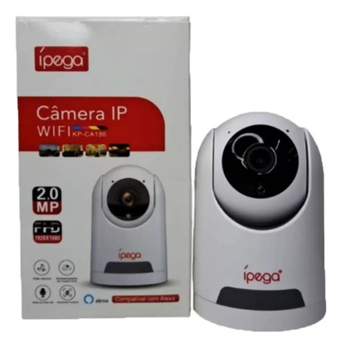 Câmera Ip Smart Alexa Tuya Colorida 1080p Áudio Visão Noturn