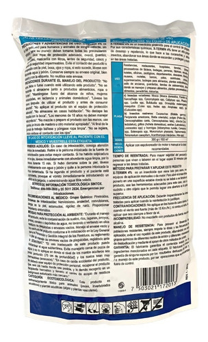 Imagen 3 de 7 de Mata Cucarachas Hormigas Chinches En Polvo X-termín 1 Kg