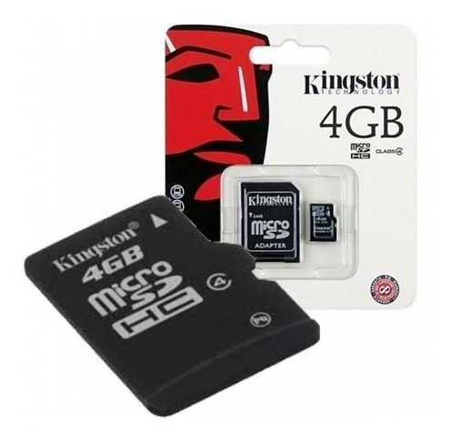 Imagen 2 de 5 de Memoria Micro Sd Kingston 4gb / Adaptador Tlf Clase 4