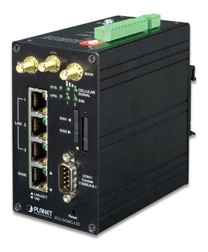 Imagen 6 de 6 de Router Industrial 4g Lte Planet Icg-2420g-lte-eu