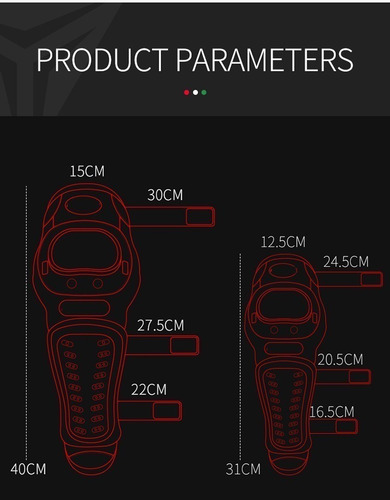 Imagen 7 de 9 de Kit Protecciones Motociclista Rodillas Codos 4 Pz