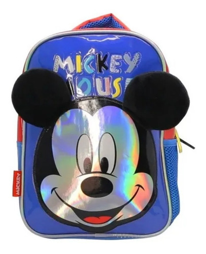 Mochila Mickey Escolar Jardin Con Orejas Cresko 