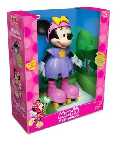 Boneca Minnie Patinadora C/ Som Original Disney - Elka 