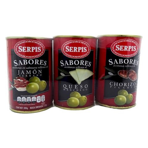 Serpis Aceitunas Rellenas 3 Unidades / 130 G