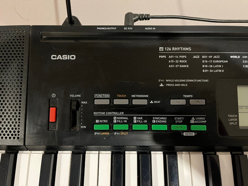 Imagen 3 de 7 de Teclado Casio Ctk-3400 Con Atril Y Fuente De Poder
