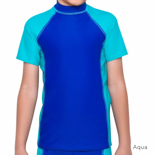 Sudadera Licra Manga Corta Para Niño Piscina Y Playa 