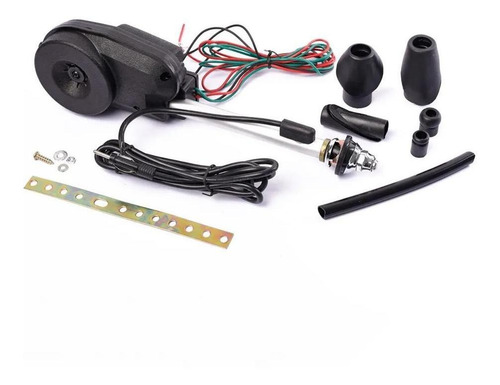 Imagen 4 de 9 de Antena Electrica Automatica Negro Plata Auto 12v Universal