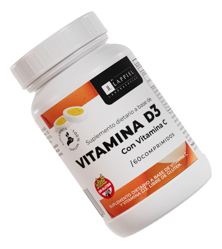 Lappiel Suplemento Dietario Vitamina D3 Con Vit C 60 Compr Sabor Comprimido