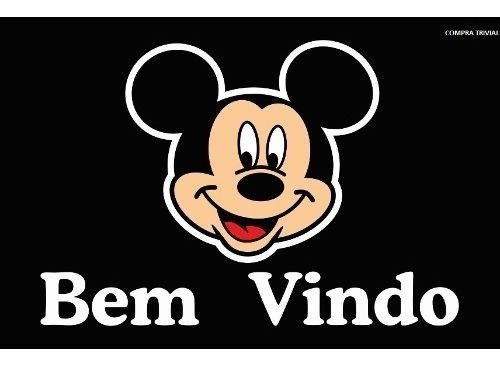 Tapete Capacho Mickey Mouse Disney - 80 X 40