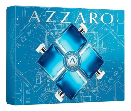Perfume Chrome 100 Ml + Miniaturas 10ml Set Azzaro
