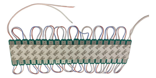 Modulo Led 3 Lupas Verde 12v