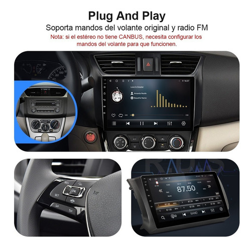 Estéreo Cámara Para Nissan Sentra B17 2013-2019 Gps Wifi Fm