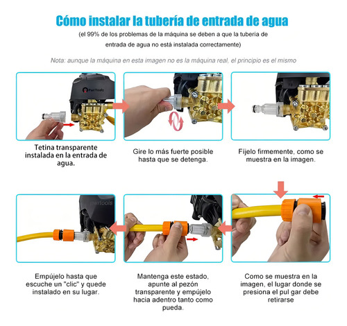 Hidrolavadora Eléctrica Alta Presión 3100 Psi Máxima 3000w PwrTools YC0493-JY- BLUE 127V