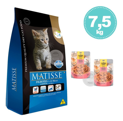 Matisse Gatito Filhote Bebe 7,5kg De Farmina