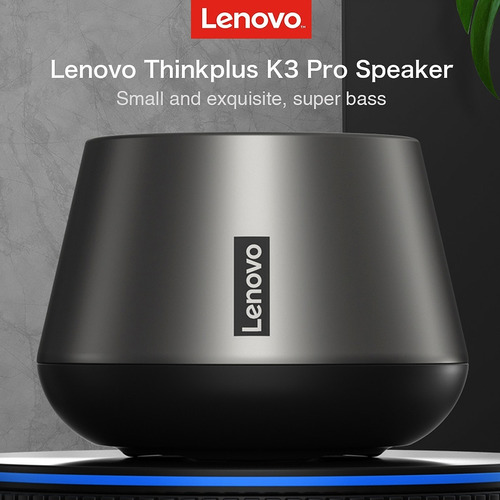Altavoz portátil Lenovo K3 Pro Think Plus Bluetooth 5.0, color negro, 5 V