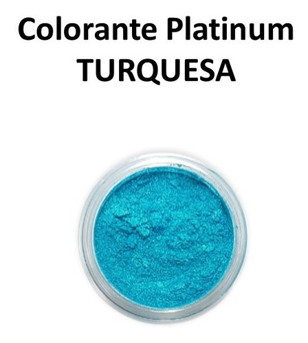 Colorante Platinum Turquesa Dustcolor Polvo Metalizado