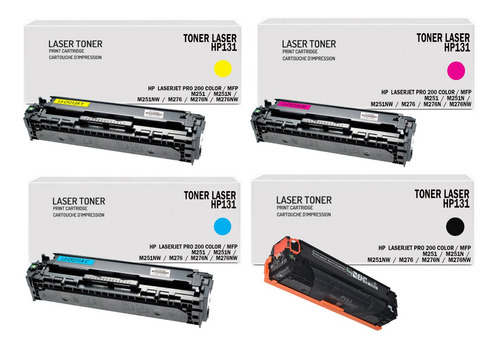 Kit  4  Toner  M251/m251n/m251nw/m276/m276n/m276nw Genericos