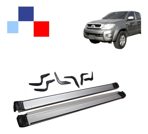 Pisadera Toyota Hilux 2007-2015 Aluminio Importacion Directa