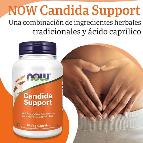 Candida Suporte,acido Caprilico,palo De Arco,aceite Oregano