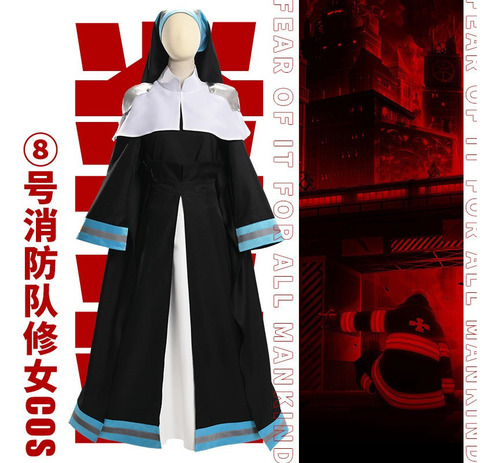 . Anime Enen No Shouboutai Fire Force Cosplay Religioso Iris