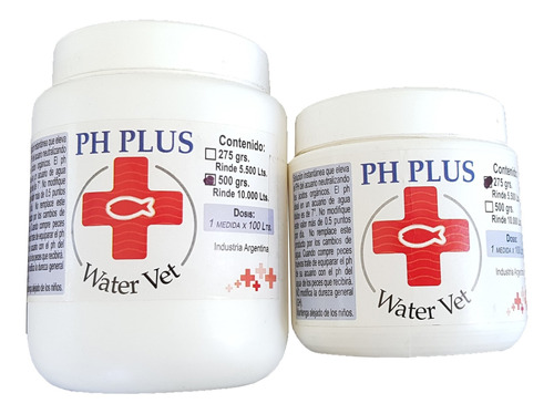 Water Vet Ph Plus   Pote 500 Gr Pecera