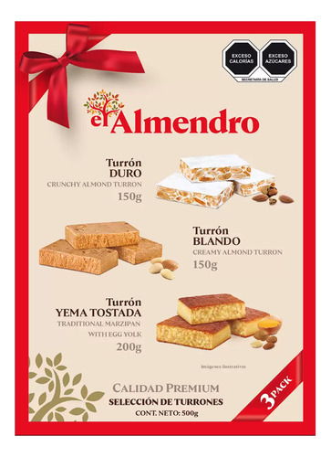 Seleccion De Turrones Duro ,blando Yema Tostada El Almendro