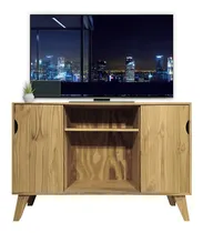Comprar Rack Tv Madera Moderno Mueble Mesa Led Macizo Patas Sajo