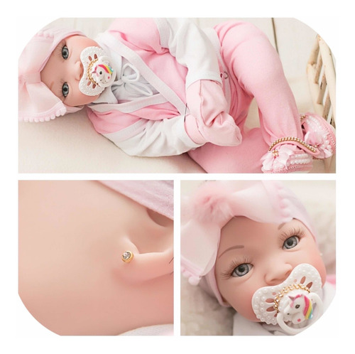Bebe Real Reborn Boneca-em Estoque Pronta Entrega - 16 Itens